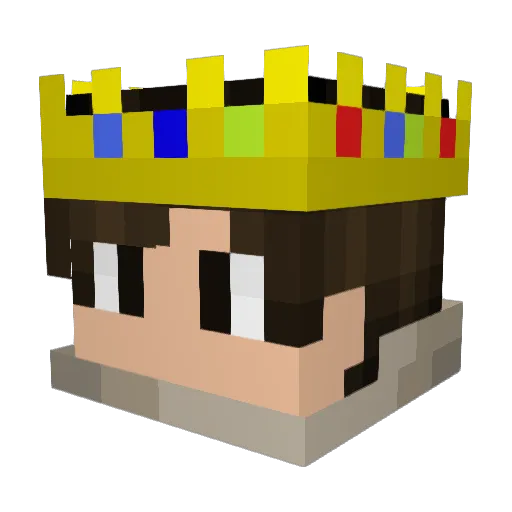 VoltXDgottaken Minecraft avatar head, 3D render