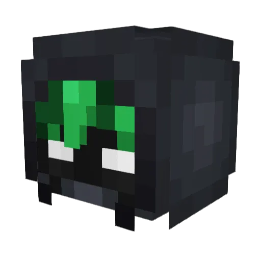 Voltaccept Minecraft avatar head, 3D render