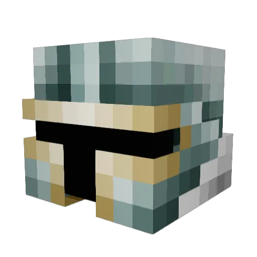 Voltag69 Minecraft avatar head, 3D render