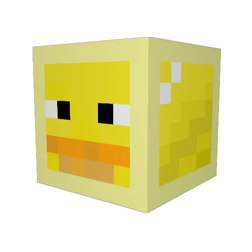 VolteHD Minecraft avatar head, 3D render
