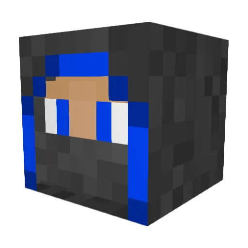 Voltek16 Minecraft avatar head, 3D render