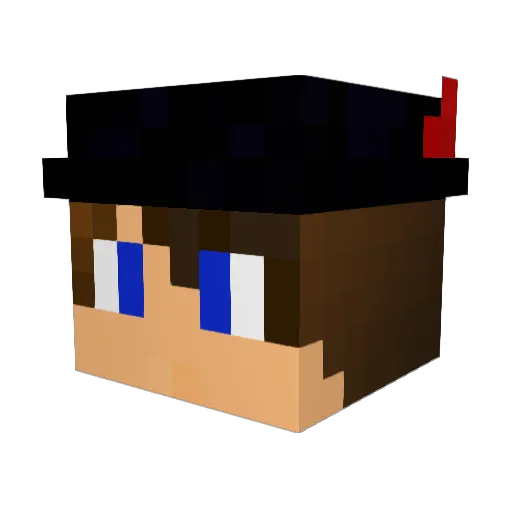 VoltfuryCore Minecraft avatar head, 3D render
