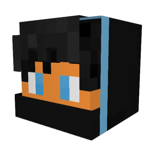 Voltharion Minecraft avatar head, 3D render