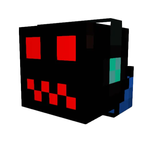 Voltronex Minecraft avatar head, 3D render
