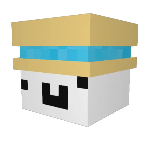 Volts105 Minecraft avatar head, 3D render