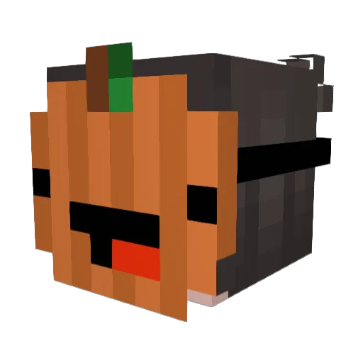 Volttttt Minecraft avatar head, 3D render