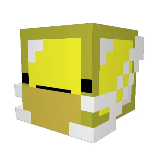 Volture Minecraft avatar head, 3D render