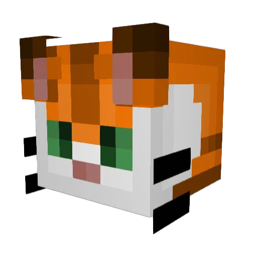 Volturnes Minecraft avatar head, 3D render