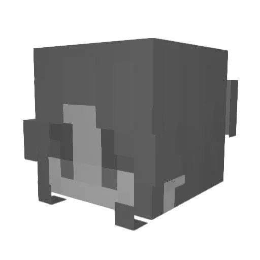 Voltyea Minecraft avatar head, 3D render