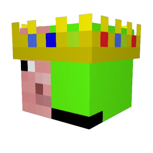 Voltz2006 Minecraft avatar head, 3D render