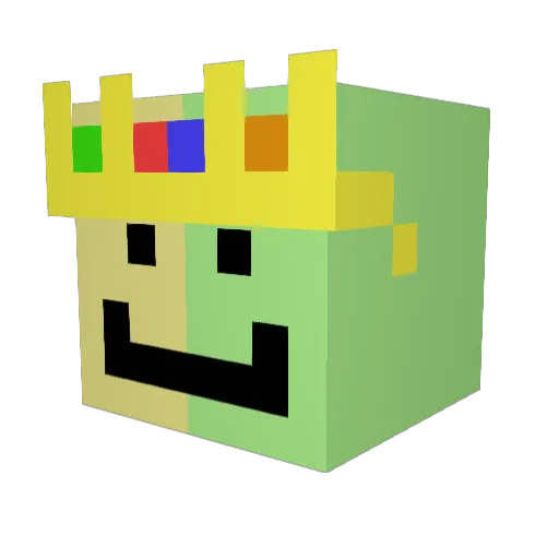 Voltz6288 Minecraft avatar head, 3D render