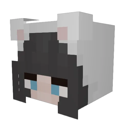 VoltzieBee Minecraft avatar head, 3D render