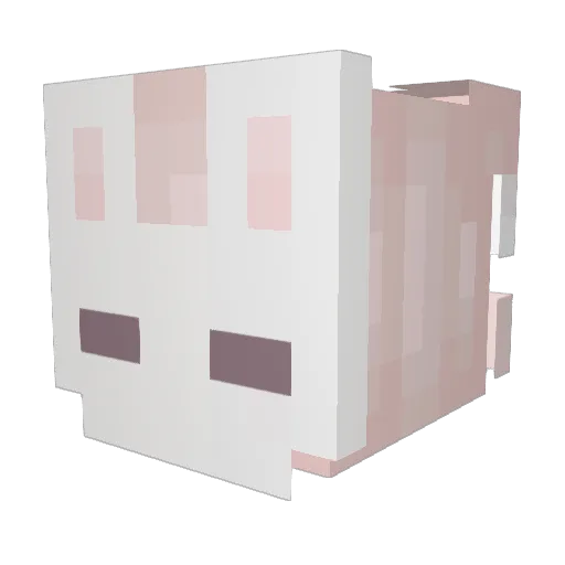 Volumina Minecraft avatar head, 3D render
