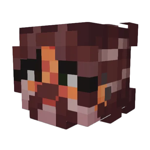 VoluntaryBW Minecraft avatar head, 3D render