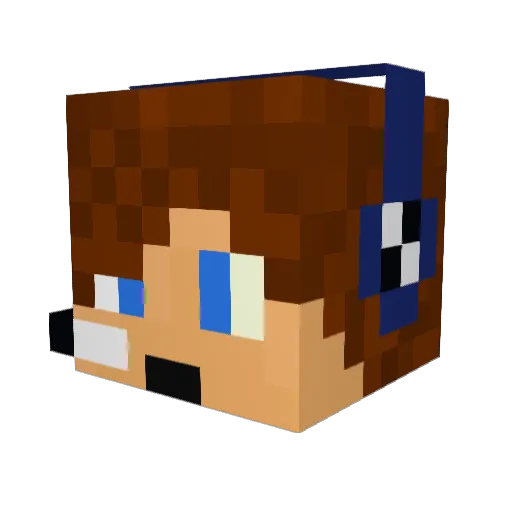 Volvo2001 Minecraft avatar head, 3D render