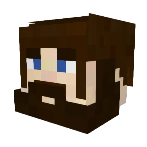 VolvoGuden69 Minecraft avatar head, 3D render