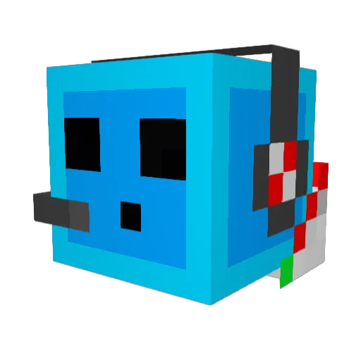 Volvoxus Minecraft avatar head, 3D render