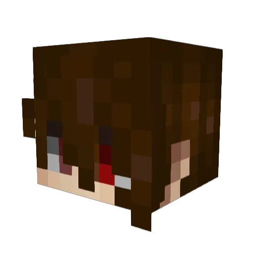 Volwan Minecraft avatar head, 3D render
