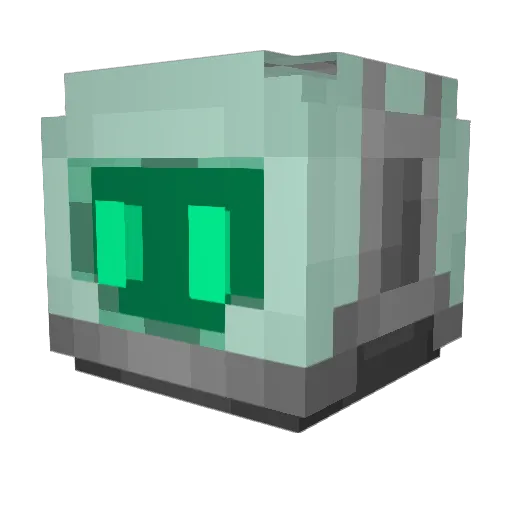 VommoV Minecraft avatar head, 3D render