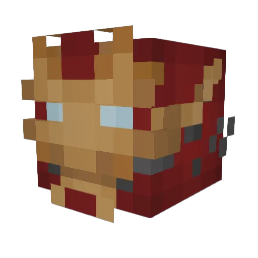 VompoFIN Minecraft avatar head, 3D render