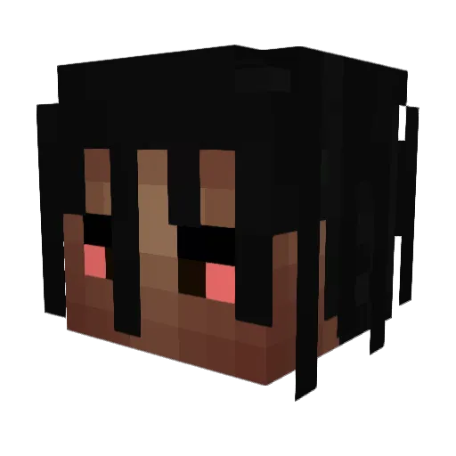 Von1x_ Minecraft avatar head, 3D render