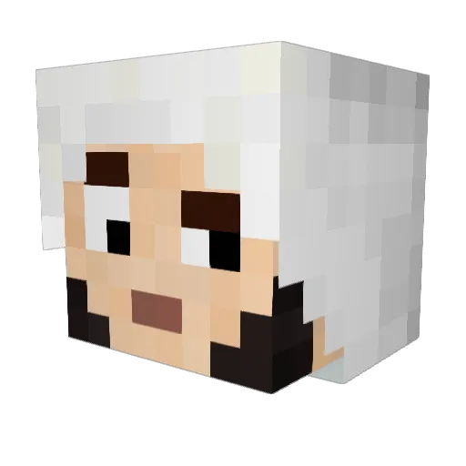 VonAngelo Minecraft avatar head, 3D render