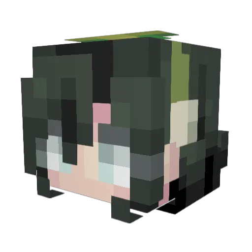 VonDMF Minecraft avatar head, 3D render