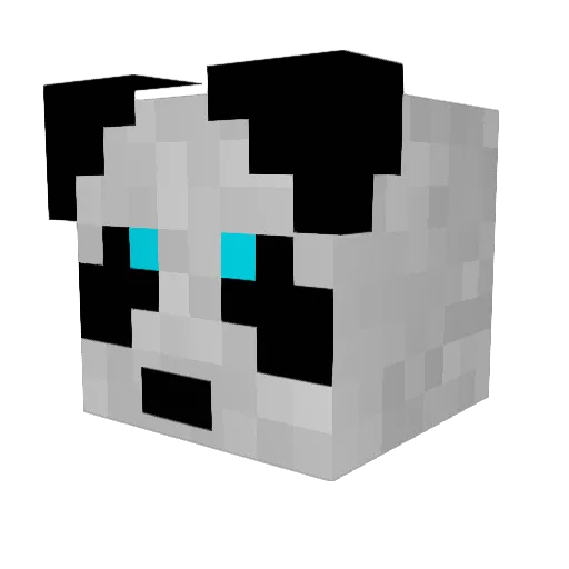 VonDoria Minecraft avatar head, 3D render