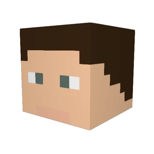 VonGin Minecraft avatar head, 3D render