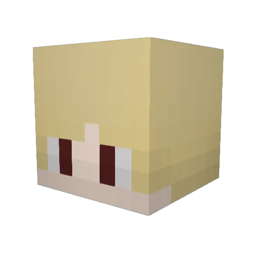 VonHavel Minecraft avatar head, 3D render