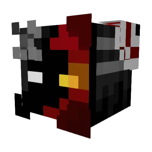 VonHohenhiem Minecraft avatar head, 3D render