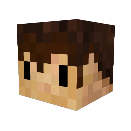 VonLiebermann Minecraft avatar head, 3D render
