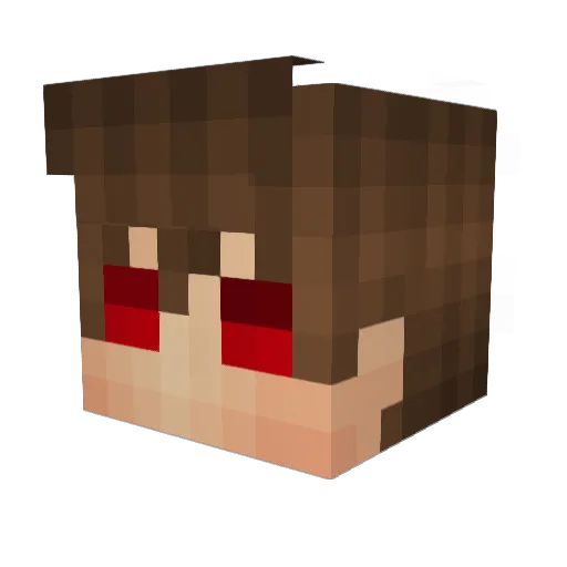 VonPerez Minecraft avatar head, 3D render