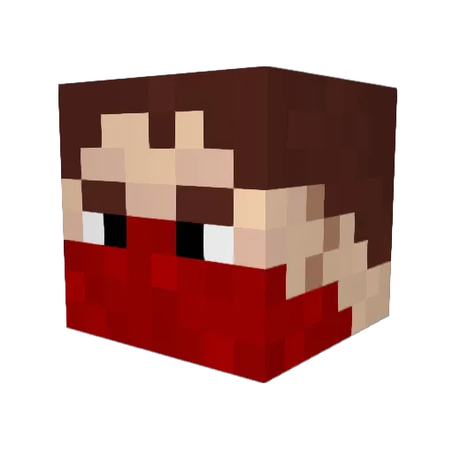 VonXanten Minecraft avatar head, 3D render