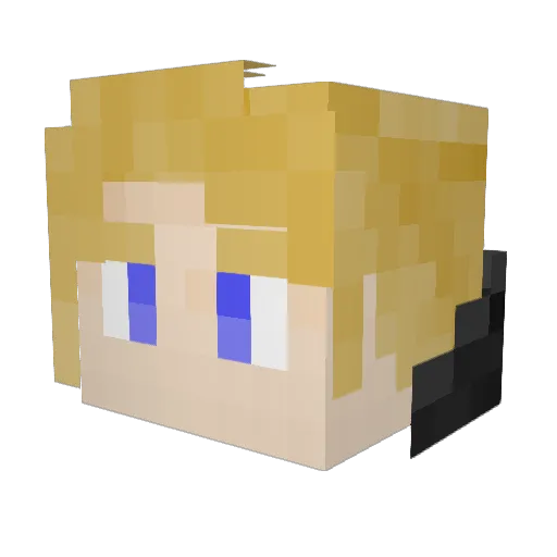 Von_Beowulf Minecraft avatar head, 3D render