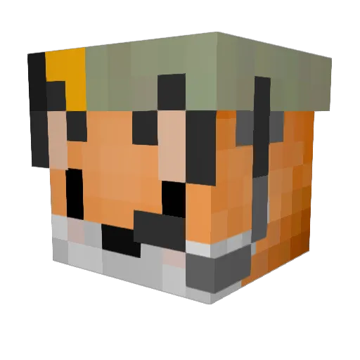 Von_Bon Minecraft avatar head, 3D render