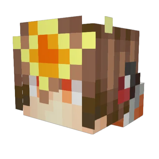 VongolaDecim Minecraft avatar head, 3D render