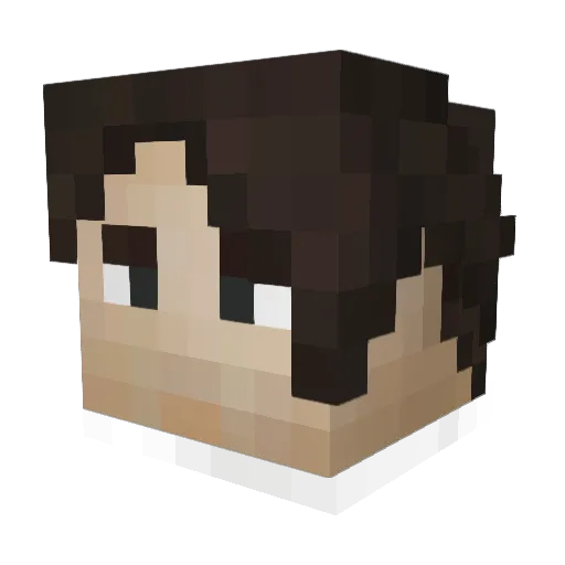Vongole_Primo Minecraft avatar head, 3D render