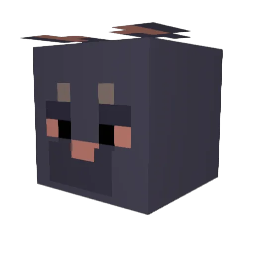 Voniffer Minecraft avatar head, 3D render