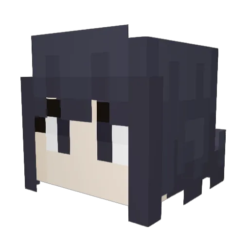 Vonify Minecraft avatar head, 3D render