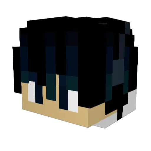 Vonkiedool Minecraft avatar head, 3D render