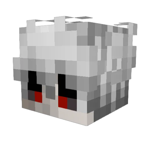 Vonoxity Minecraft avatar head, 3D render