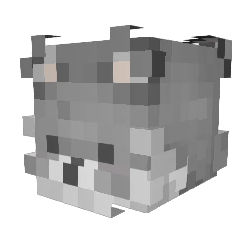 Vonuchka4742 Minecraft avatar head, 3D render