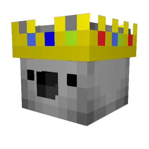 Vonzo Minecraft avatar head, 3D render