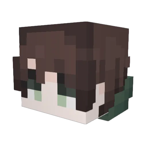 VooddaIsPapa Minecraft avatar head, 3D render