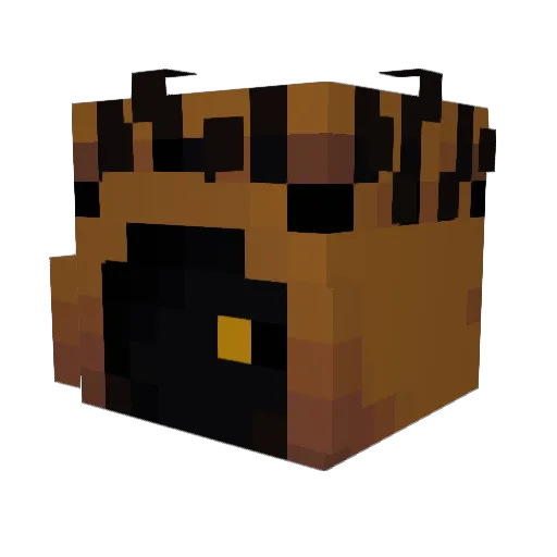 Voodexol Minecraft avatar head, 3D render