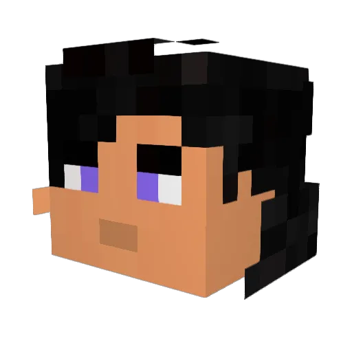 Voodo52 Minecraft avatar head, 3D render