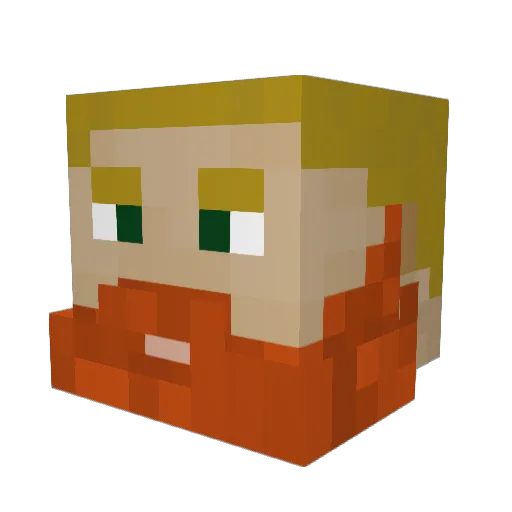 VoodoohadeII Minecraft avatar head, 3D render