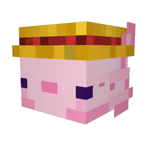 Voolex Minecraft avatar head, 3D render