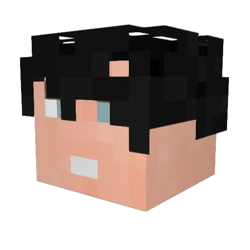VorRon_ Minecraft avatar head, 3D render
